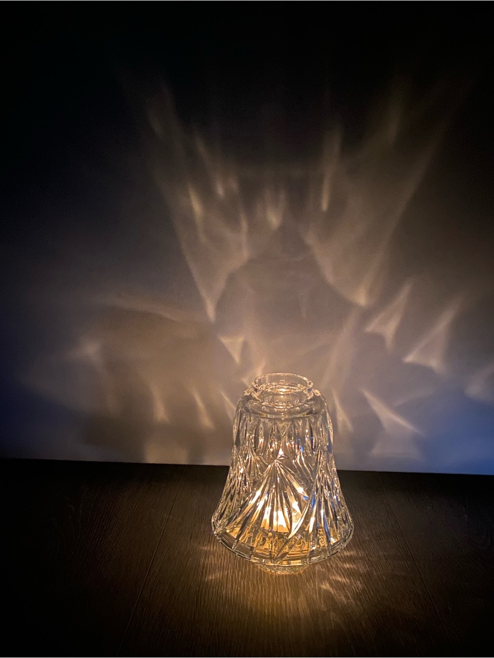Stunning Fairy Lamp INSPRIRED crystal glass candle lamp/ holder